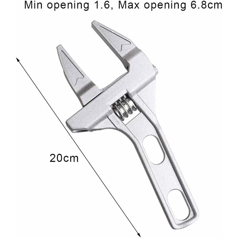 Adjustable Wrenches 6-68Mm Wide Jaw Spanner Bathroom Wrench Aluminum Alloy Hand Tools For Tightening Or Loosening Nuts - Image 2