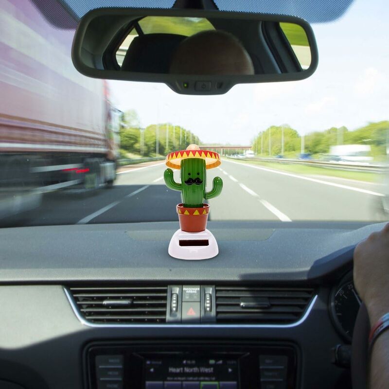 Car Ornaments DAncing Shaking Head Auto DAshboard Decoration Car Accessories (Cactus) - Image 2