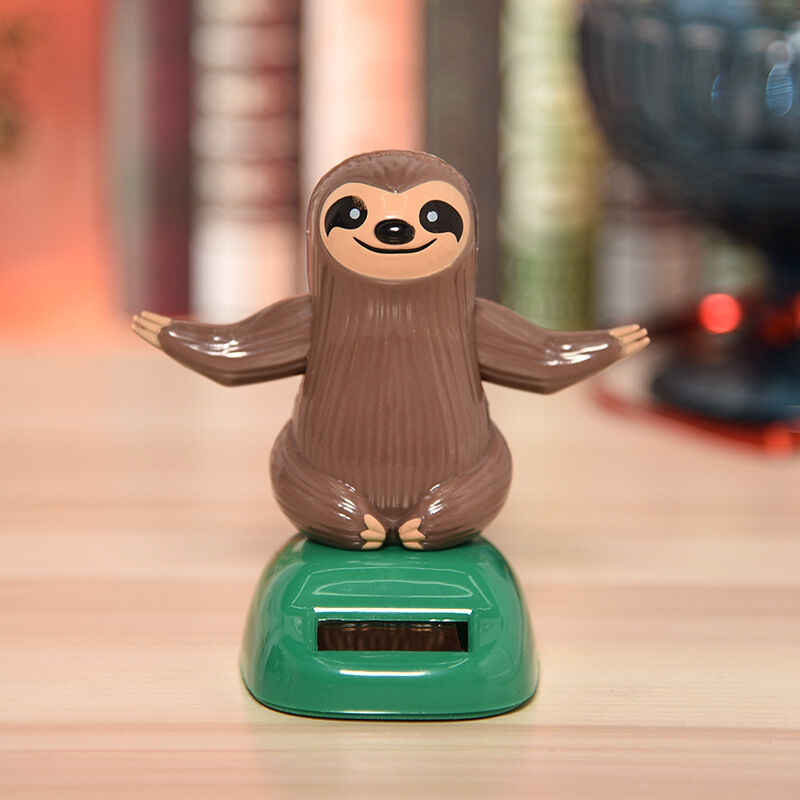 Cute Cartoon Sloth Swing Solar Car DAshboard Interior Decor Ornament Gift Novelty Desk Car Toy Ornament - Durable And - Image 2