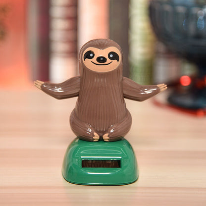 Cute Cartoon Sloth Swing Solar Car DAshboard Interior Decor Ornament Gift Novelty Desk Car Toy Ornament - Durable And - Image 2
