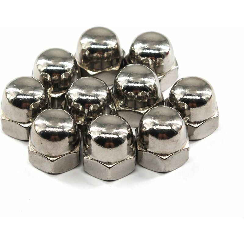 M6 Acorn Cap Nut Hex Nut Set 304 Stainless Steel (30 pcs) - Image 2