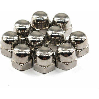 M6 Acorn Cap Nut Hex Nut Set 304 Stainless Steel (30 pcs) - Image 2