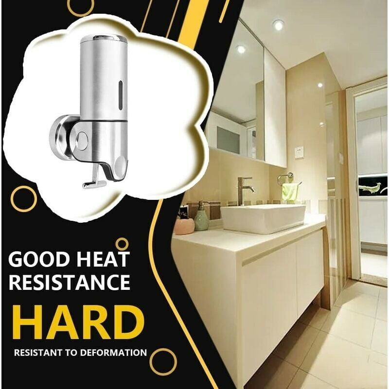 Wall Mounted Soap Dispenser - Manual Soap Dispenser For Kitchen, Bathroom, Shampoo, Shower Gel (500Ml) - Image 2