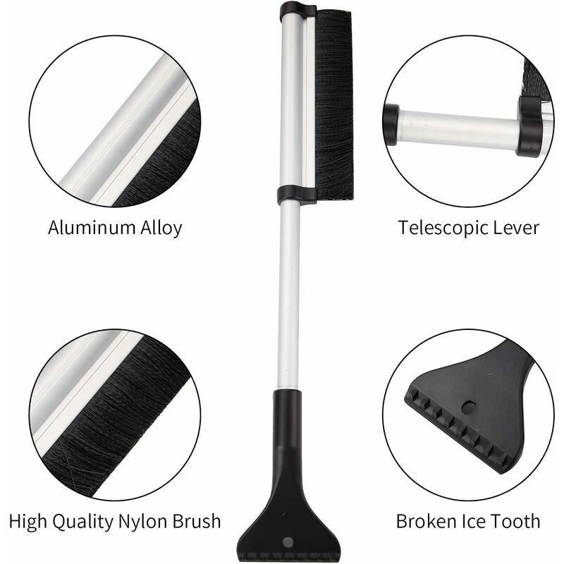 Snow Brush, 2 In 1 Ice Scraper Snow Brush Snow Broom Brush For Car Truck Windshield - Image 2