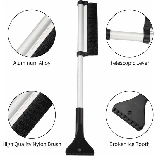 Snow Brush, 2 In 1 Ice Scraper Snow Brush Snow Broom Brush For Car Truck Windshield - Image 2