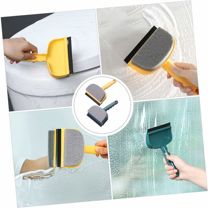 2 pcs Glass Wiper Bath Cleaner Household Floor Cleaners Double-Sided Window Cleaning Sponge Glass Cleaner Glass Cleaner - Image 4