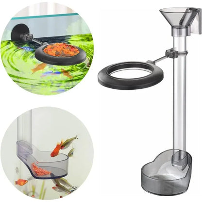 Assembled Feeding Tube, Aquarium Feeding Tube, Two Feeding Positions For Upper And Lower Fish (20-37Cm)