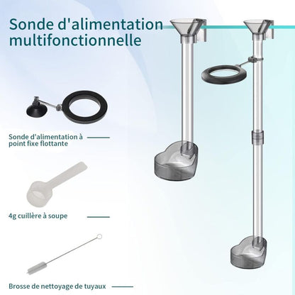 Assembled Feeding Tube, Aquarium Feeding Tube, Two Feeding Positions For Upper And Lower Fish (20-37Cm) - Image 3
