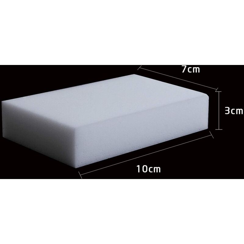 Magic Sponges, 50 pcs Melamine Cleaning Sponge - Magic Eraser For Bathroom, Pool, Kitchen, Floor, Wall - White 10X7X3Cm - Image 2
