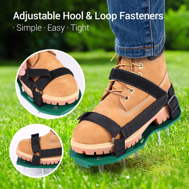 Lawn Aerator Sandals Free Installation, Lawn Shoe Nail Shoes Lawn Scarifier Lawn Shoes For Garden Lawn - Image 2