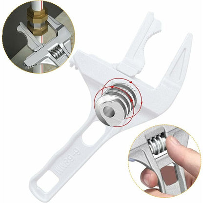 Adjustable Wrench, Aluminum Large Opening Adjustable Wrench, 6-68Mm Bathroom Wrench, Adjustable Wrenches For Tightening - Image 3
