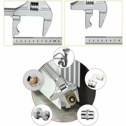 Adjustable Wrench, Aluminum Large Opening Adjustable Wrench, 6-68Mm Bathroom Wrench, Adjustable Wrenches For Tightening - Image 4