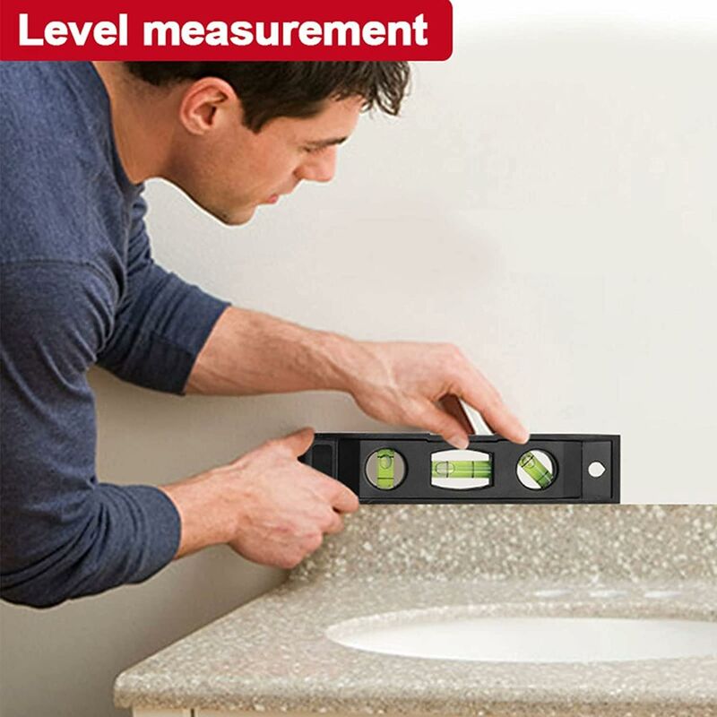 Compact Level, 3 Level Magnetic Level Bubble Measuring Tool Abs And Acrylic Level Measuring Tool - Image 4