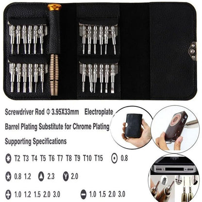 25 pcs Screwdriver Set Portable Precision Screwdriver Repair Tools Kit For Iphone, Computer, Toys, Glasses, Watches Etc - Image 3