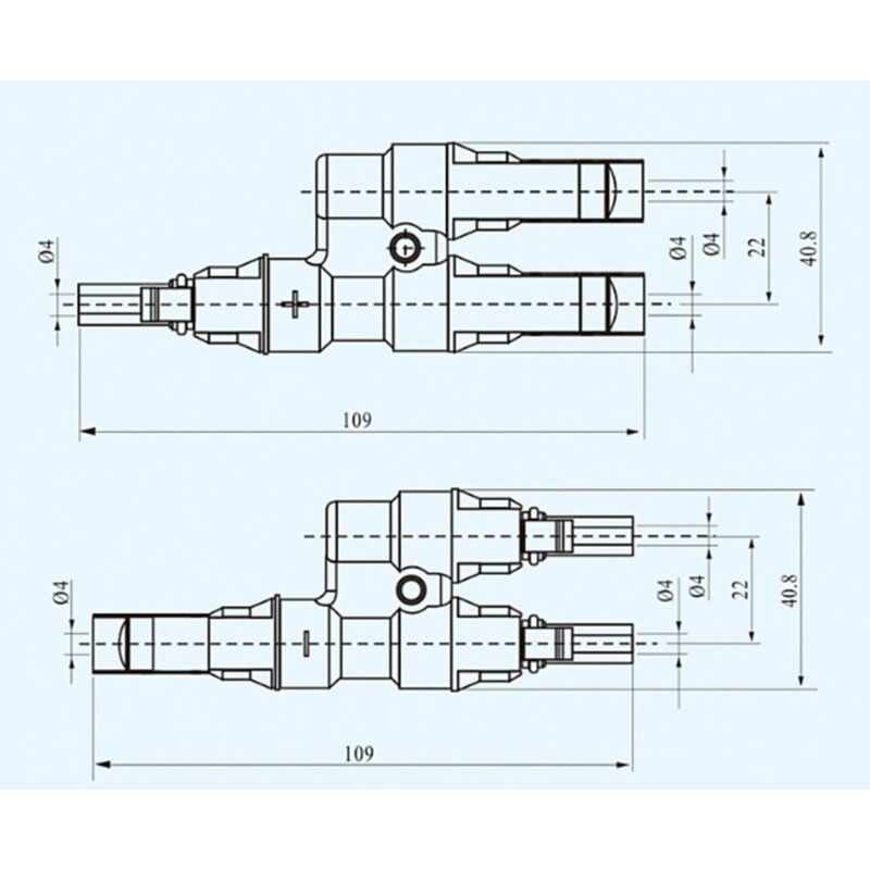 Solar Panel Mc4 Branch Connectors T/Y Cable Splitter Fitting - Image 3