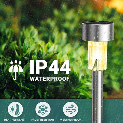 Colorful Outdoor Solar Garden Lights Stainless Steel LED Lights 12 pcs Wireless For Outdoor，4.529.5Cm - Image 4