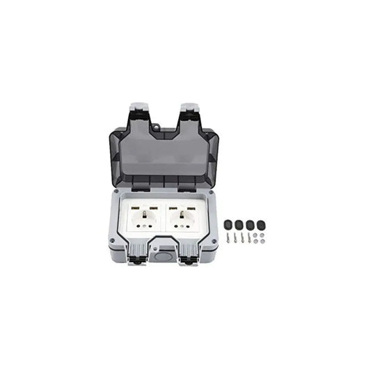 Outdoor Double Wall Socket With Usb Waterproof Heavy Duty Electrical Outlet With Wall Box (Double) - Image 3