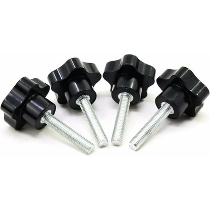 10 pcs M8X40 Female Thread Nut Clamping Handle Star Shape Hand Knobs Black Plastic Screw-In Handle Clamping Knob For - Image 4
