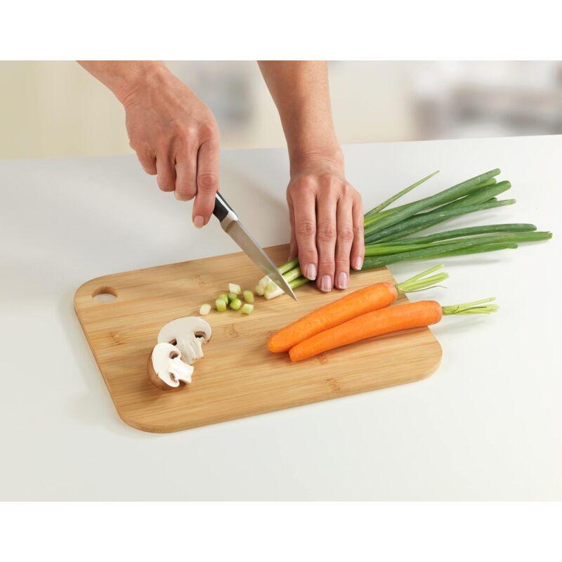 Bamboo Cutting Board M - Kitchen Board, Cutting Board With Grip Hole, Blade-Friendly, Bamboo, 30 X 0.8 X 20 Cm, Brown - Image 3