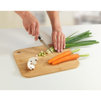Bamboo Cutting Board M - Kitchen Board, Cutting Board With Grip Hole, Blade-Friendly, Bamboo, 30 X 0.8 X 20 Cm, Brown - Image 3