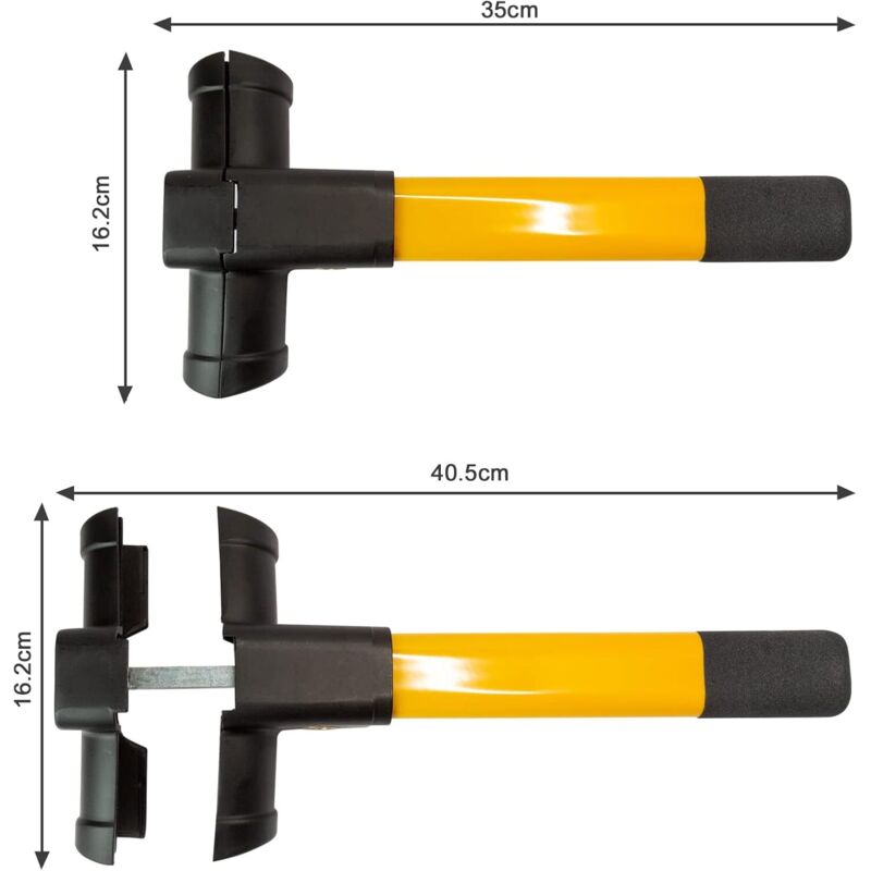 Universal Vehicle Security Steering Wheel Lock Car Anti-Theft Anti-Theft Security Protection - Image 4