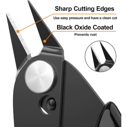 2 pcs Side Cutters Pliers For Cable Jewelry Crafts - Image 2