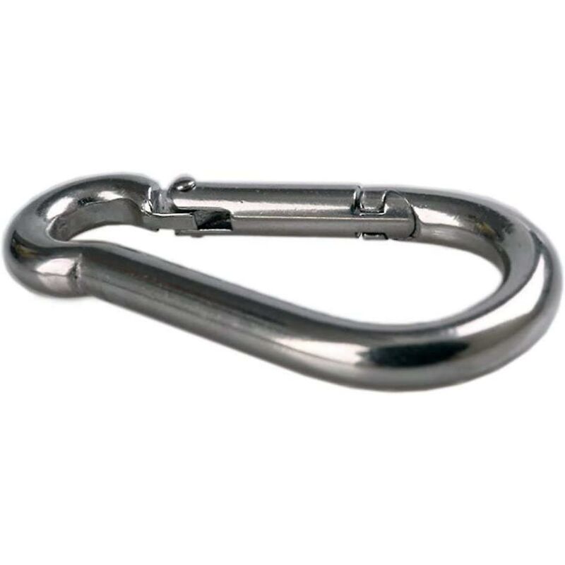 4 pcs Heavy Duty Carabiner Hooks For Sports, Locking Dogs, Hammock Swing, 304 Stainless Steel, 8Mm Thickness - Image 2