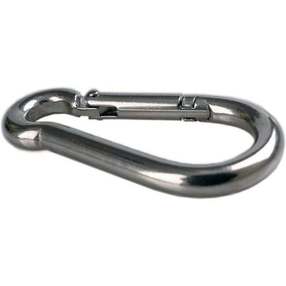 4 pcs Heavy Duty Carabiner Hooks For Sports, Locking Dogs, Hammock Swing, 304 Stainless Steel, 8Mm Thickness - Image 2