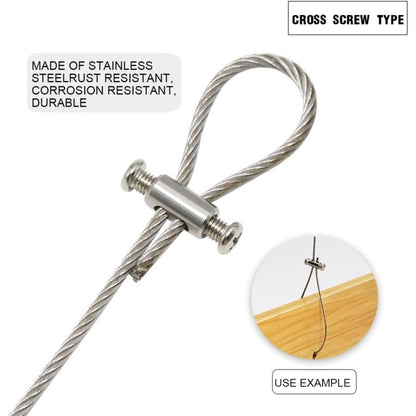 10 pcs Cable Clamps With Screw Terminal Cap, Cable Clips For 1-2Mm Diameter Cable And Wire, Double Ended Cable And - Image 4