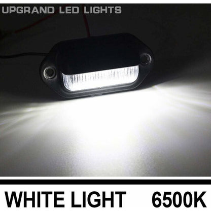 2 pcs LED License Plate Light Universal 6 Smd2835 Convenience Courtesy Door Step Lamp Light For Trailers Rv Trucks - Image 3