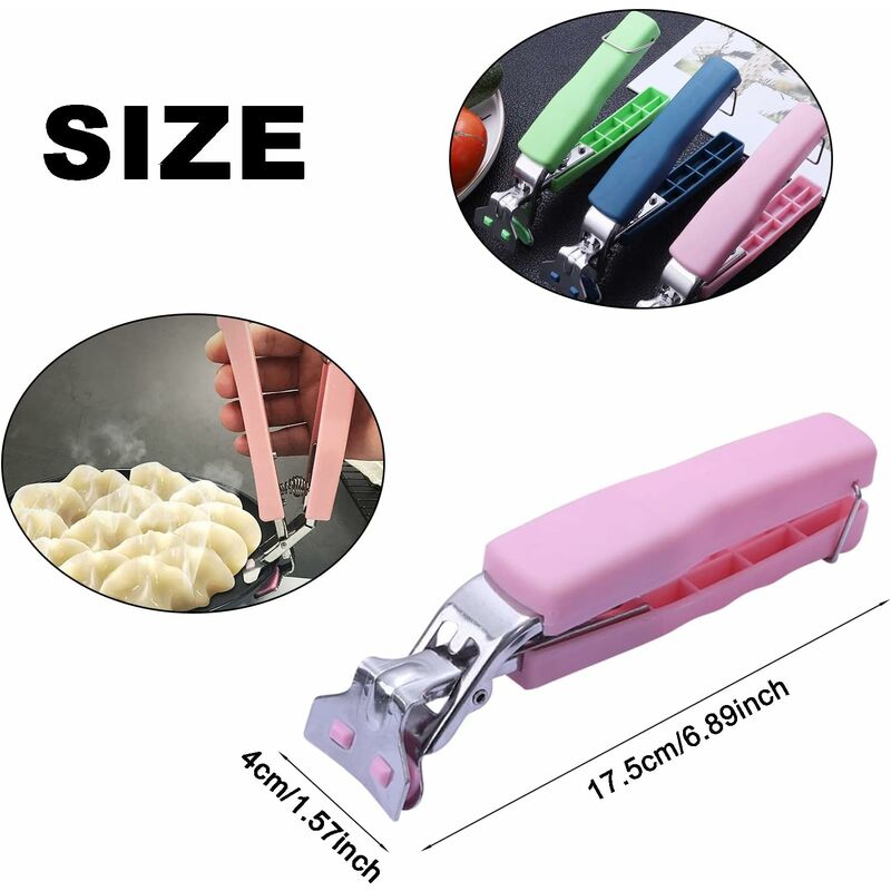 3 pcs Non-Slip Kitchen Bowl Clip Anti-Hot Tongs Stainless Steel Bowl Clip Silicone Anti-Hot Tongs Hot Dishes Lifting - Image 2