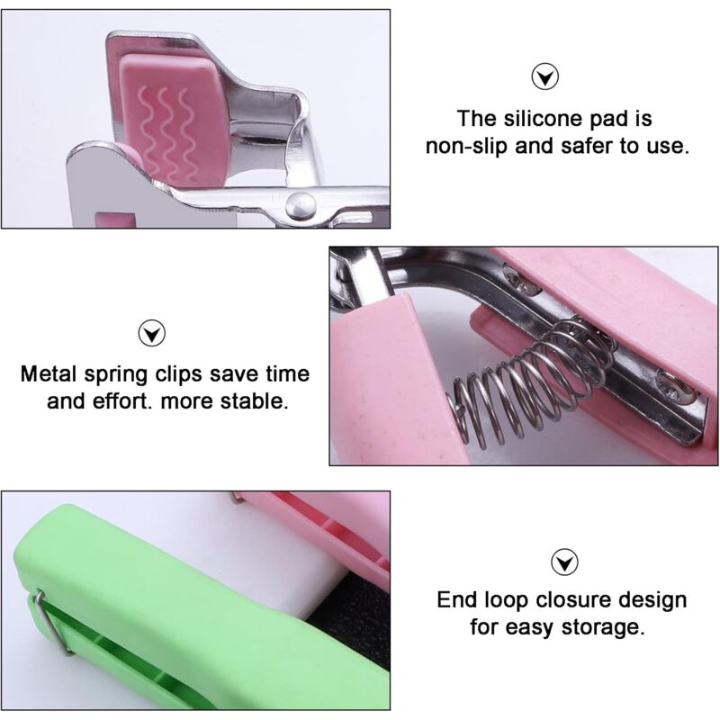 3 pcs Non-Slip Kitchen Bowl Clip Anti-Hot Tongs Stainless Steel Bowl Clip Silicone Anti-Hot Tongs Hot Dishes Lifting - Image 3