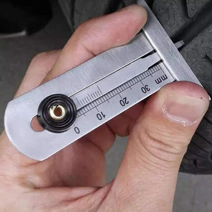 Tire Tread Depth Gauge, Stainless Steel Tire Tread Depth Gauge Safety Tire Ruler Tire Meter 0-30Mm For Car Motorcycle - Image 2
