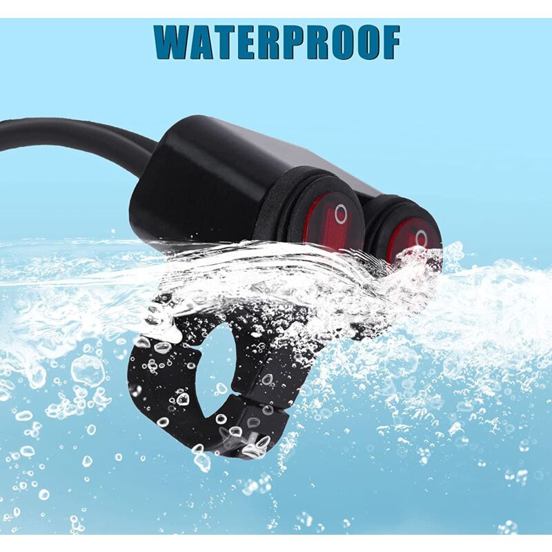 12V Waterproof Motorcycle Atv Bike 22Mm 7/8 Inch Handlebar Dual Control Kill Button Headlight Switch Hazard Brake Fog - Image 3