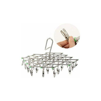 Stainless Steel Drying Racks With 35 Clothes Pegs For Socks, Shorts, Underwear And Baby Clothes - Image 2