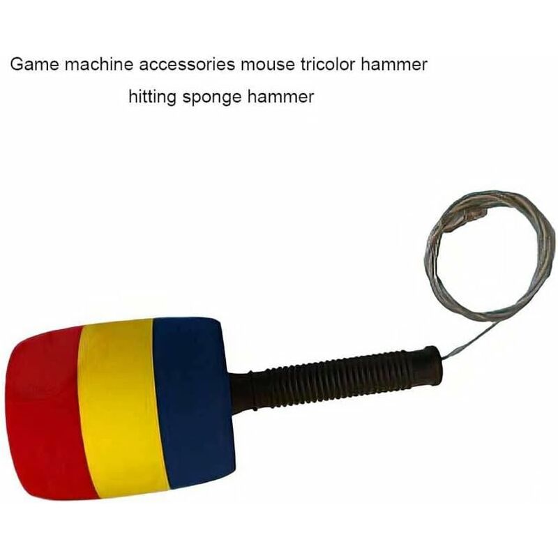 Soft Sponge Hammer Kids Game Hitting Striking Tool Non-Slip Hammers Washable Game Accessories Replacement Parts, Short - Image 3