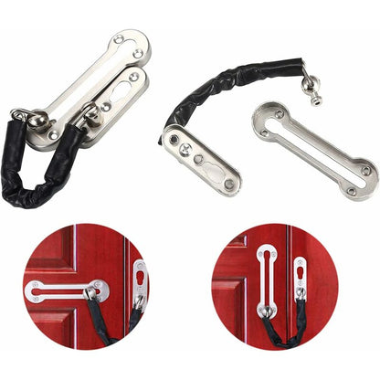 Security Lock Chains Door Anti-Theft Stainless Steel Chain Lock Guard Chain Door Latch Door Chain Security Lock For - Image 2