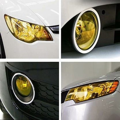 30Cm100Cm Car Fog Light Tail Light Vinyl Film Sticker (Yellow) - Image 2