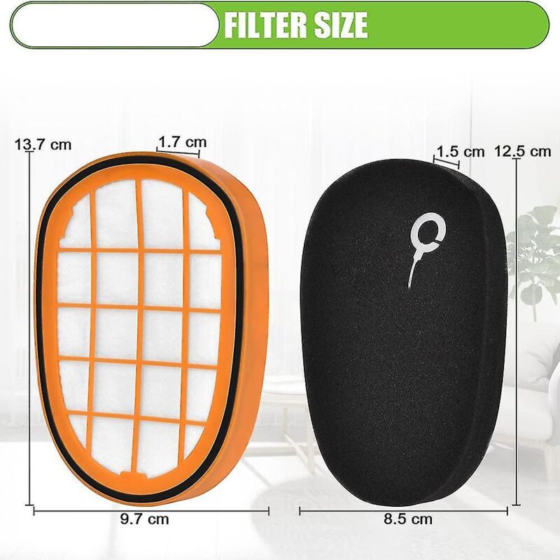 4 Packs De Filtres Pour Philips Speedpro Max Aqua Handheld Fc6812 Fc6813 - Image 2