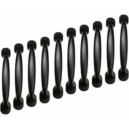 10X 96Mm Black Kitchen Cabinet Door Pulls Cupboard Drawer Bedroom Furniture Pull Handle