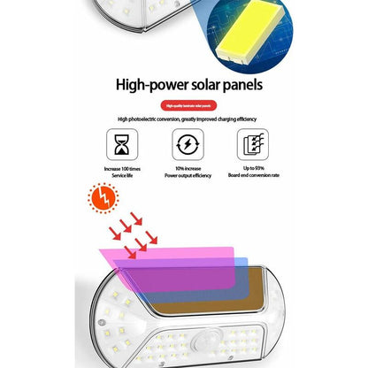 Solar Light Outdoor 40 LED Motion Sensor Waterproof Wireless Solar Security Lights For Outdoor Garage Yard Patio - Image 2