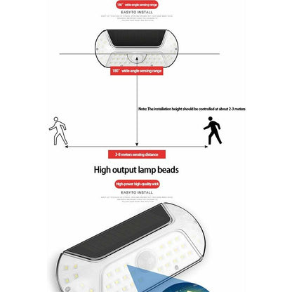 Solar Light Outdoor 40 LED Motion Sensor Waterproof Wireless Solar Security Lights For Outdoor Garage Yard Patio - Image 3
