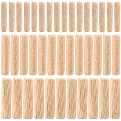 90 Pieces Wood Dowels Assortment, Tapered Grooved Wood Dowels M6 M8 M10 For Milling, Grooving, Crafts, Diy,