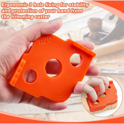 4 pcs Alloy Radius ROuter Jig, R5 - R40 Woodworking ROuter Jig On Table, Corner Radius ROuting Accessories For - Image 4