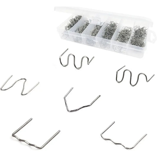 1800 pcs Tungsten Steel Hot Staples, 0.8Mm/0.6Mm Welding ROds Hot Staple Repair Welding Nail, For Car Bumper Plastic