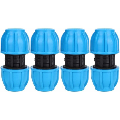 4 pcs 25Mm To 25Mm Pe Plastic Straight Water Pipe Fittings Pvc Pe Ppr Pipe Connector Accessories