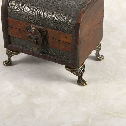 4 pcs Antique Brass Jewelry Box Wooden Case Decorative Feet Legs Chest Corner Protector - Image 2
