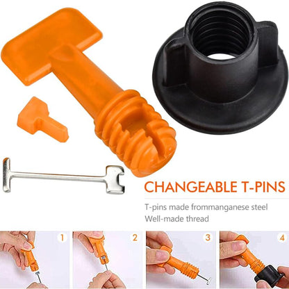 100 pcs Tile Leveling System, Reusable Tile Leveling System For Tiles, Ceramic Tiles, Wood Panels With 2 Special - Image 2