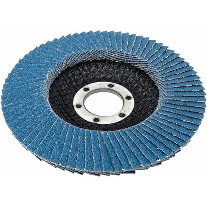 Compartment Discs │ Blue │ 10 Pieces │ Ø 125 Mm │ Grain 73 │ Stainless Steel │ Abrasive Discs │ Flap Discs - Image 3