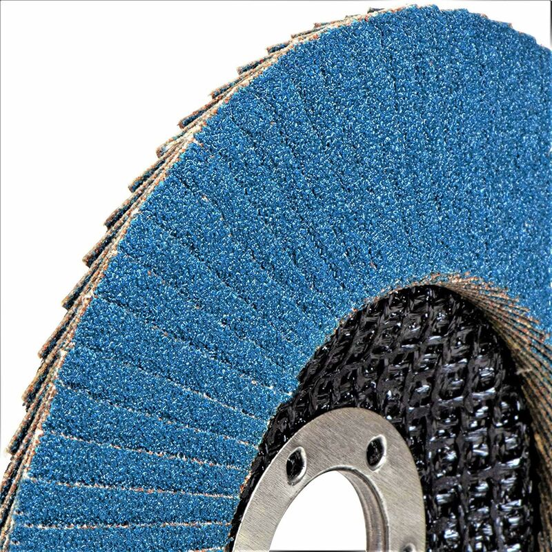 Compartment Discs │ Blue │ 10 Pieces │ Ø 125 Mm │ Grain 73 │ Stainless Steel │ Abrasive Discs │ Flap Discs - Image 4